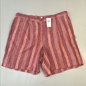 J. Jill Love Linen Striped Shorts